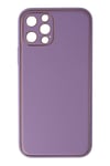 Mey İthalat®  iPhone 12 Pro Kılıf Coco Deri Silikon Kapak - Lila