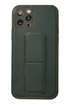 Mey İthalat®  iPhone 12 Pro Kılıf Coco Deri Standlı Kapak - Yeşil
