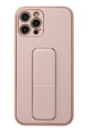 Mey İthalat®  iPhone 12 Pro Kılıf Coco Deri Standlı Kapak - Pembe