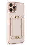 Mey İthalat®  iPhone 12 Pro Kılıf Coco Elit Kapak - Pudra