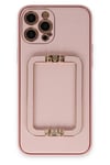 Mey İthalat®  iPhone 12 Pro Kılıf Coco Elit Kapak - Pembe