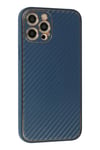 Mey İthalat®  iPhone 12 Pro Kılıf Coco Karbon Silikon - Mavi