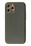 Mey İthalat®  iPhone 12 Pro Kılıf Coco Karbon Silikon - Füme