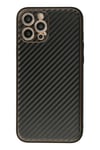 Mey İthalat®  iPhone 12 Pro Kılıf Coco Karbon Silikon - Siyah