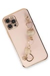 Mey İthalat®  iPhone 12 Pro Kılıf Esila Silikon - Pudra