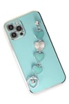 Mey İthalat®  iPhone 12 Pro Kılıf Esila Silikon - Su Yeşili