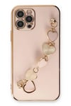 Mey İthalat®  iPhone 12 Pro Kılıf Esila Silikon - Pudra