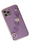 Mey İthalat®  iPhone 12 Pro Kılıf Esila Silikon - Mor