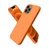 Mey İthalat®  iPhone 12 Pro Kılıf First Silikon - Turuncu