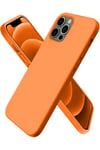 Mey İthalat®  iPhone 12 Pro Kılıf First Silikon - Turuncu