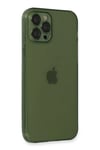 Mey İthalat®  iPhone 12 Pro Kılıf Fly Lens Silikon - Yeşil