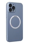 Mey İthalat®  iPhone 12 Pro Kılıf Jack Magneticsafe Lens Silikon - Sierra Blue