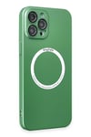 Mey İthalat®  iPhone 12 Pro Kılıf Jack Magneticsafe Lens Silikon - Yeşil