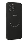 Mey İthalat®  iPhone 12 Pro Kılıf Jack Magneticsafe Lens Silikon - Siyah