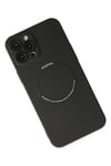 Mey İthalat®  iPhone 12 Pro Kılıf Jack Magneticsafe Lens Silikon - Siyah
