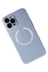Mey İthalat®  iPhone 12 Pro Kılıf Jack Magneticsafe Lens Silikon - Sierra Blue