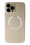 Mey İthalat®  iPhone 12 Pro Kılıf Jack Magneticsafe Lens Silikon - Gold
