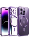 Mey İthalat®  iPhone 12 Pro Kılıf Kross Magneticsafe Kapak - Mor