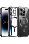 Mey İthalat®  iPhone 12 Pro Kılıf Kross Magneticsafe Kapak - Siyah
