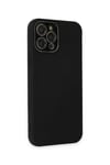 Mey İthalat®  iPhone 12 Pro Kılıf Lansman Glass Kapak - Siyah
