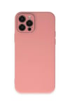 Mey İthalat®  iPhone 12 Pro Kılıf Lansman Glass Kapak - Pembe