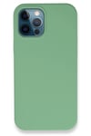 Mey İthalat®  iPhone 12 Pro Kılıf Lansman Legant Silikon - Yeşil