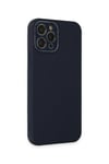 Mey İthalat®  iPhone 12 Pro Kılıf Lansman Glass Kapak - Lacivert