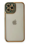 Mey İthalat®  iPhone 12 Pro Kılıf Liva Lens Silikon - Yeşil