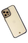 Mey İthalat®  iPhone 12 Pro Kılıf Liva Lens Silikon - Mavi