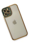 Mey İthalat®  iPhone 12 Pro Kılıf Liva Lens Silikon - Yeşil