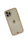 Mey İthalat®  iPhone 12 Pro Kılıf Liva Taşlı Silikon - Pembe