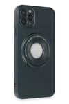 Mey İthalat®  iPhone 12 Pro Kılıf Lukka Magneticsafe Kapak - Koyu Yeşil