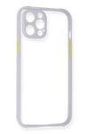 Mey İthalat®  iPhone 12 Pro Kılıf Miami Şeffaf Silikon - Lila