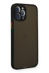 Mey İthalat®  iPhone 12 Pro Kılıf Montreal Silikon Kapak - Siyah