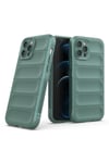 Mey İthalat®  iPhone 12 Pro Kılıf Optimum Silikon - Koyu Yeşil