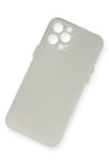 Mey İthalat®  iPhone 12 Pro Kılıf PP Ultra İnce Kapak - Beyaz