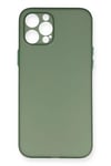 Mey İthalat®  iPhone 12 Pro Kılıf PP Ultra İnce Kapak - Yeşil