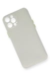 Mey İthalat®  iPhone 12 Pro Kılıf PP Ultra İnce Kapak - Beyaz