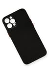 Mey İthalat®  iPhone 12 Pro Kılıf PP Ultra İnce Kapak - Siyah