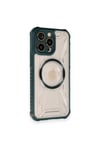 Mey İthalat®  iPhone 12 Pro Kılıf Prag Magneticsafe Kapak - Koyu Yeşil