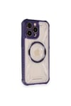 Mey İthalat®  iPhone 12 Pro Kılıf Prag Magneticsafe Kapak - Derin Mor