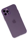 Mey İthalat®  iPhone 12 Pro Kılıf Puma Silikon - Koyu Mor