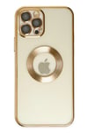 Mey İthalat®  iPhone 12 Pro Kılıf Slot Silikon - Gold