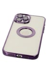 Mey İthalat®  iPhone 12 Pro Kılıf Slot Silikon - Mor