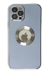 Mey İthalat®  iPhone 12 Pro Kılıf Store Silikon - Sierra Blue