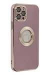 Mey İthalat®  iPhone 12 Pro Kılıf Store Silikon - Mor