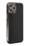 Mey İthalat®  iPhone 12 Pro Kılıf Volet Silikon - Siyah