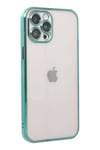 Mey İthalat®  iPhone 12 Pro Max Kılıf  Lensli Silikon - Yeşil