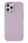 Mey İthalat®  iPhone 12 Pro Max Kılıf Asya Deri Silikon - Lila