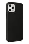 Mey İthalat®  iPhone 12 Pro Max Kılıf Asya Deri Silikon - Siyah